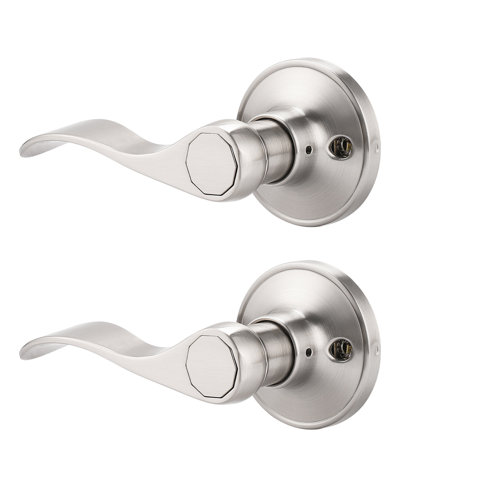 Brushed Nickel Door Levers You'll Love Wayfair